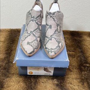 Snakeskin Ankle Boots